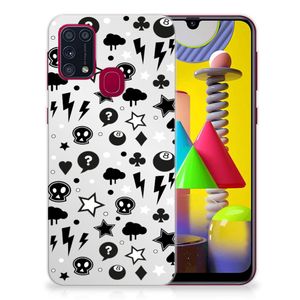 Silicone Back Case Samsung Galaxy M31 Silver Punk