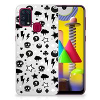 Silicone Back Case Samsung Galaxy M31 Silver Punk