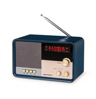 Crosley Tribute AM/FM Radio Met Bluetooth - Navy - thumbnail