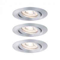 Paulmann 92975 EBL Nova mini Plus Coin LED-inbouwlamp Set van 3 stuks LED 4.20 W Aluminium