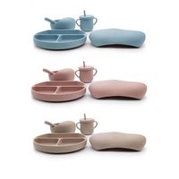 Babyservies 6-delig (blauw, roze of taupe)