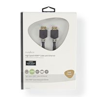 High Speed HDMI-kabel met Ethernet | HDMI-connector - HDMI-connector | 5,0 m | Antraciet - thumbnail