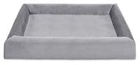 Bia bed royal fluweel overtrek hondenmand grijs BIA-80 100X80X15 CM