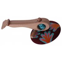 Mamatoyz Spinningtol Hout 16 Cm Rood/oranje