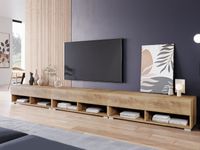 TV-meubel ACAPULCO 3 klapdeur 300 cm kastanjebruin met led