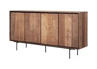 DTP Home Dressoir Metropole Teakhout, 180 x 90cm - Bruin, Zwart