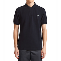 Fred Perry - Plain Polo Shirt - Navy/ Wit - thumbnail