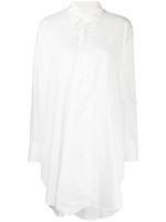 Yohji Yamamoto chemise en coton à coupe oversize - Blanc - thumbnail