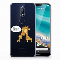 Nokia 7.1 Telefoonhoesje met Naam Giraffe