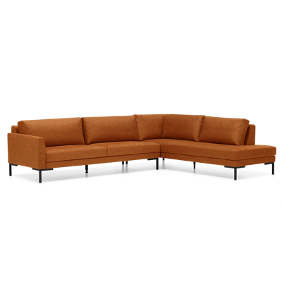 Hoekbank Amalfi Cognac Stof