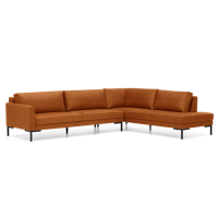 Hoekbank Amalfi Cognac Stof