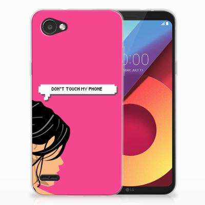 LG Q6 | LG Q6 Plus Silicone-hoesje Woman Don't Touch My Phone