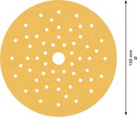 Bosch Accessoires Expert C470 schuurpapier voor excenterschuurmachines 150 mm, multigaten, K120 50-delig - 1 stuk(s) - 2608901139