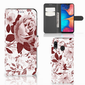 Hoesje Samsung Galaxy A30 Watercolor Flowers