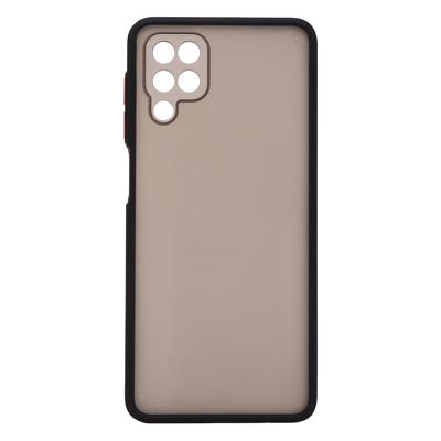 Shop4 - Samsung Galaxy M12 Hoesje - Bumper Back Case Zwart Shop4 - Samsung Galaxy M12 Hoesje - Bumper Back Case Zwart