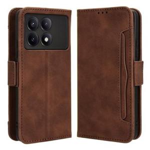 Xiaomi Redmi K70/K70 Pro/Poco F6 Pro Cardholder Series Portemonnee Hoesje - Bruin