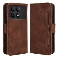 Xiaomi Redmi K70/K70 Pro/Poco F6 Pro Cardholder Series Portemonnee Hoesje - Bruin - thumbnail