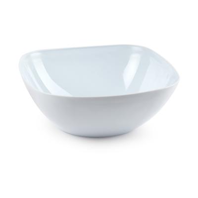 Serveer/tapas schaaltje vierkant - wit - 20 x 8 cm - kunststof Serveer/tapas schaaltje vierkant - wit - 20 x 8 cm - kunststof