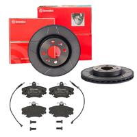 Remmenset, remschijf BREMBO, Remschijftype: Binnen geventileerd, Inbouwplaats: Vooras, u.a. für Renault, Dacia - thumbnail