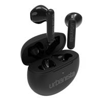 Urbanista Austin Echte Draadloze Oordopjes, Bluetooth 5.3 In-Ear IPX4 oortjes met Dual-Microfoon, 20H Speeltijd, Draadloze Oortelefoon met Aanraakbediening, TWS USB C Oplaadcase, Middernacht Zwart