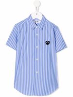 Comme Des Garçons Play Kids chemise à rayures - Bleu