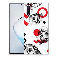 Silicone Back Case Samsung Galaxy Note 10 Plus Skull Red