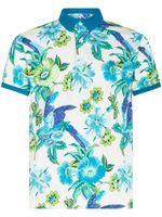 ETRO polo en coton à fleurs - Bleu