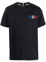 Moncler Grenoble Mountain logo-print cotton T-Shirt - BLUE - thumbnail