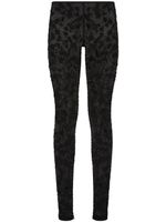 Dolce & Gabbana legging en tulle à broderies KIM DOLCE&GABBANA - Noir