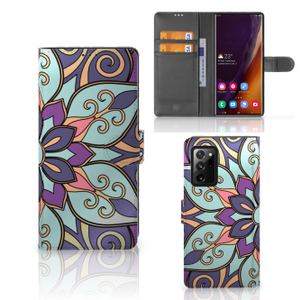 Samsung Galaxy Note20 Ultra Hoesje Purple Flower