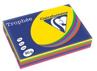 Clairefontaine Trophée intens A4, 80 g, 5 x 100 vel, geassorteerde kleuren