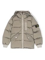 Stone Island Junior doudoune à patch logo - Tons neutres