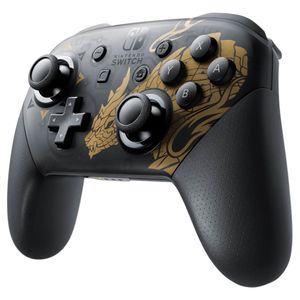 Nintendo Pro Controller Monster Hunter Rise Edition Zwart, Goud Bluetooth Gamepad Analoog/digitaal Nintendo Switch