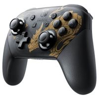 Nintendo Pro Controller Monster Hunter Rise Edition Zwart, Goud Bluetooth Gamepad Analoog/digitaal Nintendo Switch - thumbnail