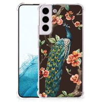 Samsung Galaxy S22 Plus Case Anti-shock Pauw met Bloemen