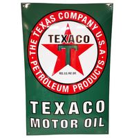 Texaco Motor Oil Emaille Bord - 60 x 40cm - thumbnail