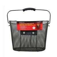 Zwarte fietsmand metaal 34 x 25 x 26 cm   - - thumbnail