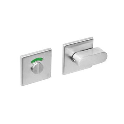 Intersteel Rozet toilet-/badkamersluiting vierkant rvs geborsteld