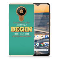 Nokia 5.3 Siliconen hoesje met naam Quote Begin - thumbnail