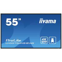 iiyama LH5575UHS-B1AG beeldkrant Digitale signage flatscreen 138,7 cm (54.6") LCD Wifi 500 cd/m² 4K Ultra HD Zwart Type processor Android 11 24/7 - thumbnail