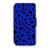 Blue Leopard: iPhone 7 Flip Hoesje - thumbnail