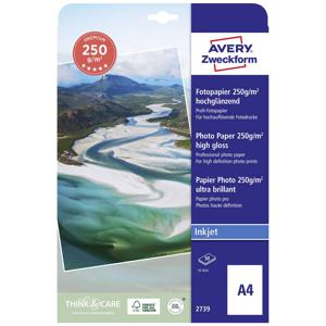 Avery fotopapier 2739 A4, 250 g, 40 vel