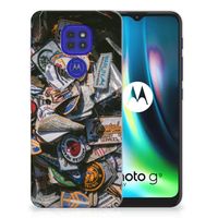 Motorola Moto G9 Play | E7 Plus Siliconen Hoesje met foto Badges