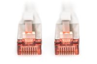 Digitus DK-1644-030 RJ45 Netwerkkabel, patchkabel CAT 6 S/FTP 3.00 m Grijs Halogeenvrij, Verdraaide paren, Snagless, Vlambestendig 1 stuk(s) - thumbnail