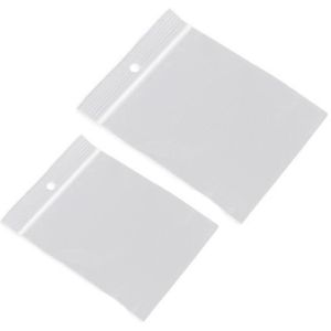 200x Plastic zakjes met gripsluiting 90 x 100 mm en 120 x 180 mm   -