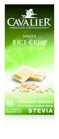 Cavalier Chocolade white rice crisp met stevia extract (85 gr) - thumbnail