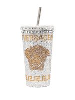 Versace tasse de voyage Medusa ornée de cristaux - Argent - thumbnail