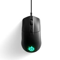 Steelseries Rival 3 Ergonomische gaming-muis USB Optisch Zwart 6 Toetsen 8500 dpi Ergonomisch, Verlicht