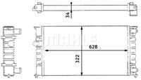 Radiateur MAHLE, u.a. für VW