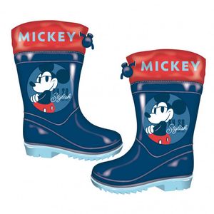 Regenlaarzen Mickey Mouse junior PVC donkerblauw maat 30